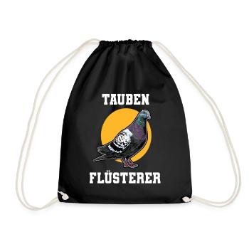 Pigeons, Whisperers, Carrier pigeons, Pigeon fanciers - Drawstring Bag - black - Front
