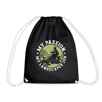 Paysagiste Ma passion Mon métier de paysagiste Jardinage - Sac de sport léger - noir - Devant