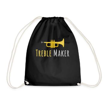 Treble Maker Trompettiste mellophoniste Musique - Sac de sport léger - noir - Devant