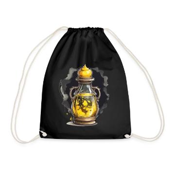 Aesthetic Magic Potion Gaming Design Iconic - Drawstring Bag - black - Front