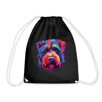 Aquarelles Colorées Bouvier des Flandres - Sac de sport léger - noir - Devant