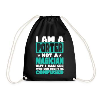 Porteur - Sac de sport léger - noir - Devant