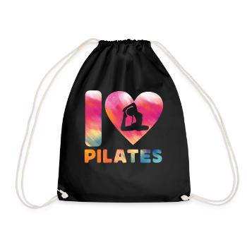 Pilates Instructor Teacher Heart - Turnbeutel - Schwarz - Vorne