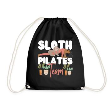 Pilates Instructor Teacher Sloth - Turnbeutel - Schwarz - Vorne