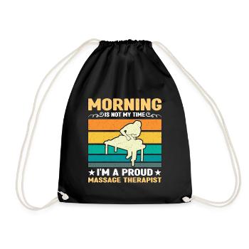 Massothérapeute Le matin n’est pas mon heure Physio - Sac de sport léger - noir - Devant