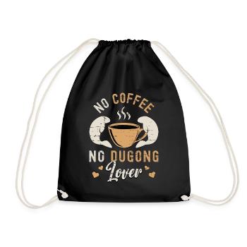 Amateur de dugong, pas de café, pas d’animaux marins, amateur de café - Sac de sport léger - noir - Devant
