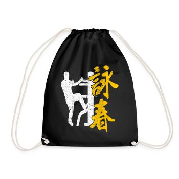 Wing Chun Logo Dojo d’arts martiaux Kimono Gym - Sac de sport léger - noir - Devant