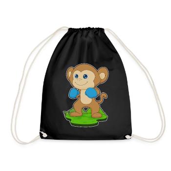 Monkey Boxer Gants de boxe Boxe - Sac de sport léger - noir - Devant