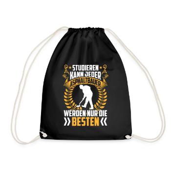The best asphalt builders are road builders - Drawstring Bag - black - Front