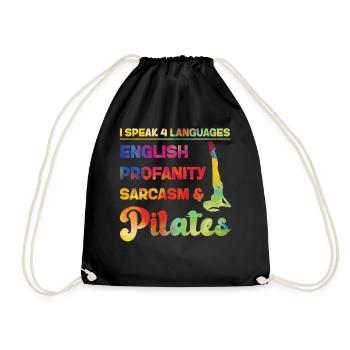 Pilates Instructor Teacher - Turnbeutel - Schwarz - Vorne
