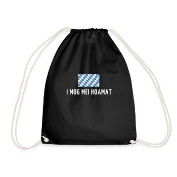 Bavaria Homeland Saying - Drawstring Bag - black - Front