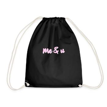 Me and U - Drawstring Bag - black - Front