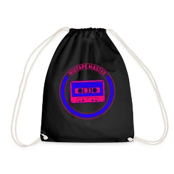 Musik-Shirt, Mixtape-Master-T-Shirt, Geschenk für Musik - Turnbeutel - Schwarz - Vorne