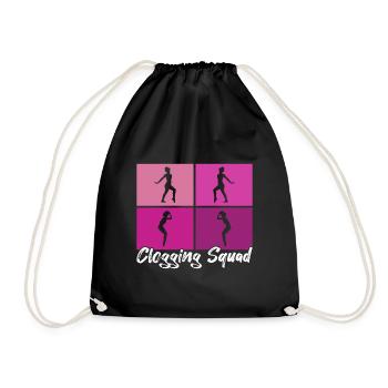 Tap Dance Tap Dancer - Drawstring Bag - black - Front