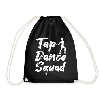 Stepptanz Stepptänzer - Turnbeutel - Schwarz - Vorne