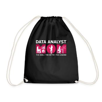 Analyste de données Maman L’idole Le mythe Le programmeur - Sac de sport léger - noir - Devant