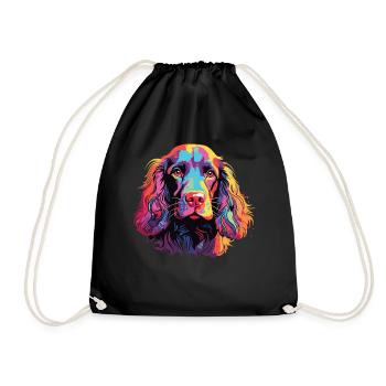 Aquarelle coloré Boykin Spaniel - Sac de sport léger - noir - Devant