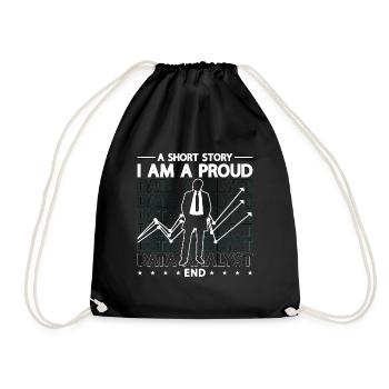 Data Analyst A Short Story I Am A Proud Programmer - Drawstring Bag - black - Front