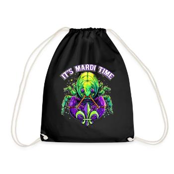 It's Mardi Time Mardi Gras Carnival Masquerade Par - Turnbeutel - Schwarz - Vorne