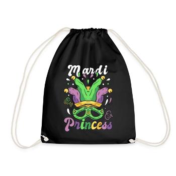 Cute Mardi Gras Princess Carnival Mask Parade - Turnbeutel - Schwarz - Vorne