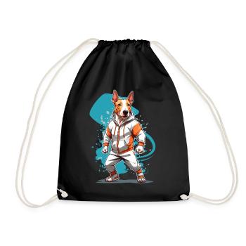 Bull Terrier Streetwear et Design de fitness - Sac de sport léger - noir - Devant