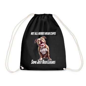Tous les héros ne portent pas de capes American Staffordshire - Sac de sport léger - noir - Devant