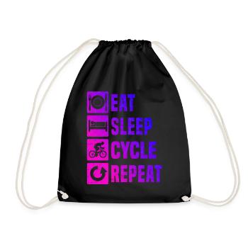 Road Bike Men Road Bike Women's Road Bike Road Bike - Drawstring Bag - black - Front