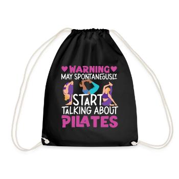 Avertissement de l’instructeur de Pilates - Sac de sport léger - noir - Devant