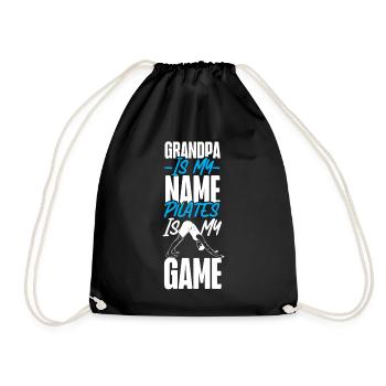 Instructeur de Pilates Enseignant Grand-père - Sac de sport léger - noir - Devant