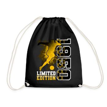 1950 Année De Naissance Anniversaire Football - Sac de sport léger - noir - Devant