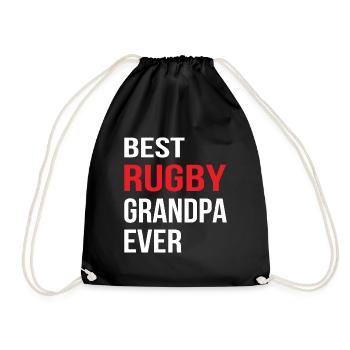 Best Rugby Grandpa Ever - Rugby Grandpa Rugby - Turnbeutel - Schwarz - Vorne