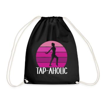 Tap Dance Tap Dancer - Drawstring Bag - black - Front