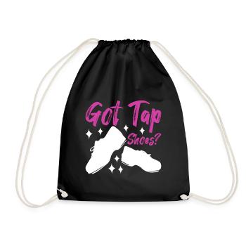 Tap Dance Tap Dancer - Drawstring Bag - black - Front