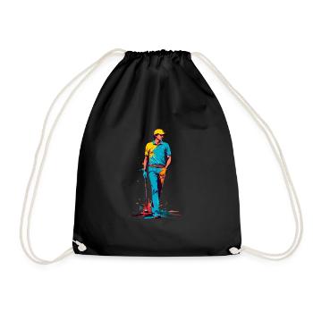 Golfspieler Design Esthétique Golfeur Sport - Sac de sport léger - noir - Devant