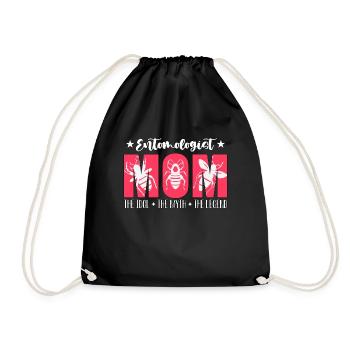 Entomologist Mom The Idol The Insect Scientist - Drawstring Bag - black - Front