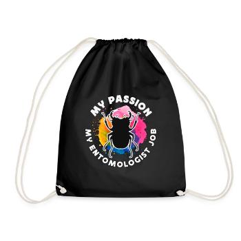 Entomologist My Passion My Entomologist Bug Hunter - Drawstring Bag - black - Front