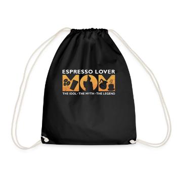 Espresso Lover Mom The Idol The Myth Coffee Lover - Drawstring Bag - black - Front