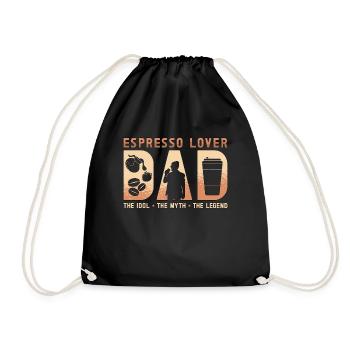 Espresso Lover Dad The Idol The Myth Coffee Maker - Drawstring Bag - black - Front