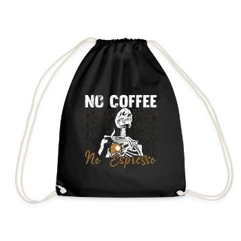 Amateur d’espresso, pas de café, pas de caféine, amateur de café - Sac de sport léger - noir - Devant