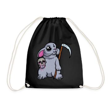Lapin satanique Grim Reaper Death Horror Halloween - Sac de sport léger - noir - Devant