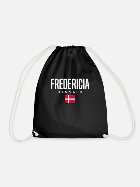 Fredericia Dänemark - Turnbeutel - Schwarz