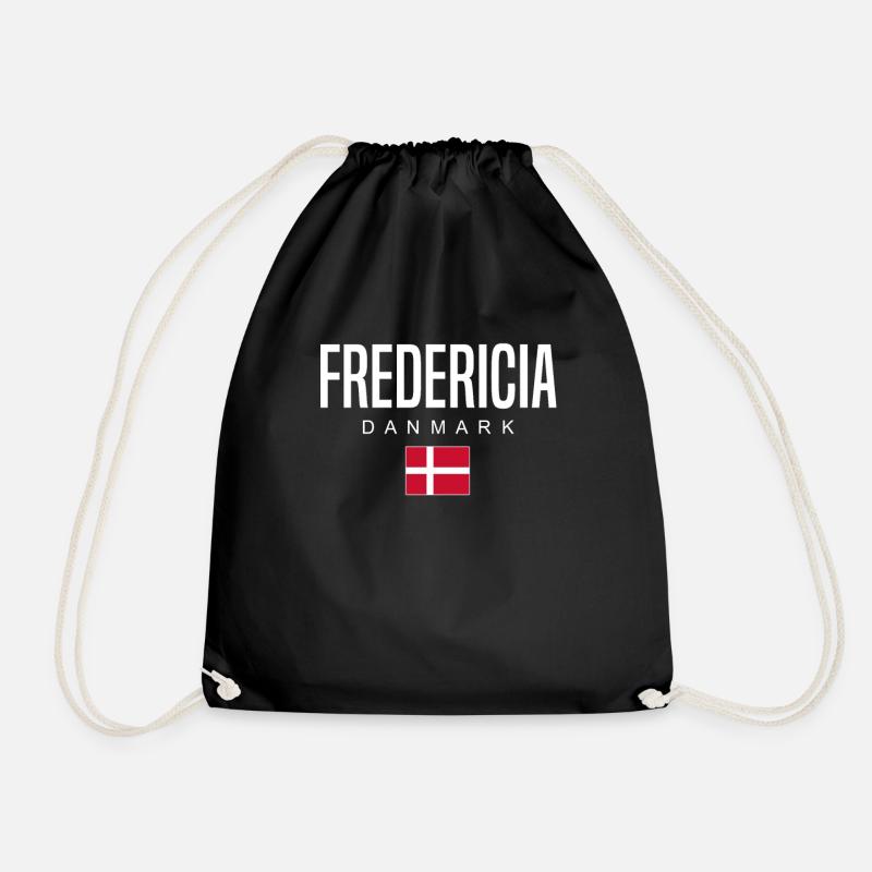 Fredericia Dänemark - Turnbeutel - Schwarz