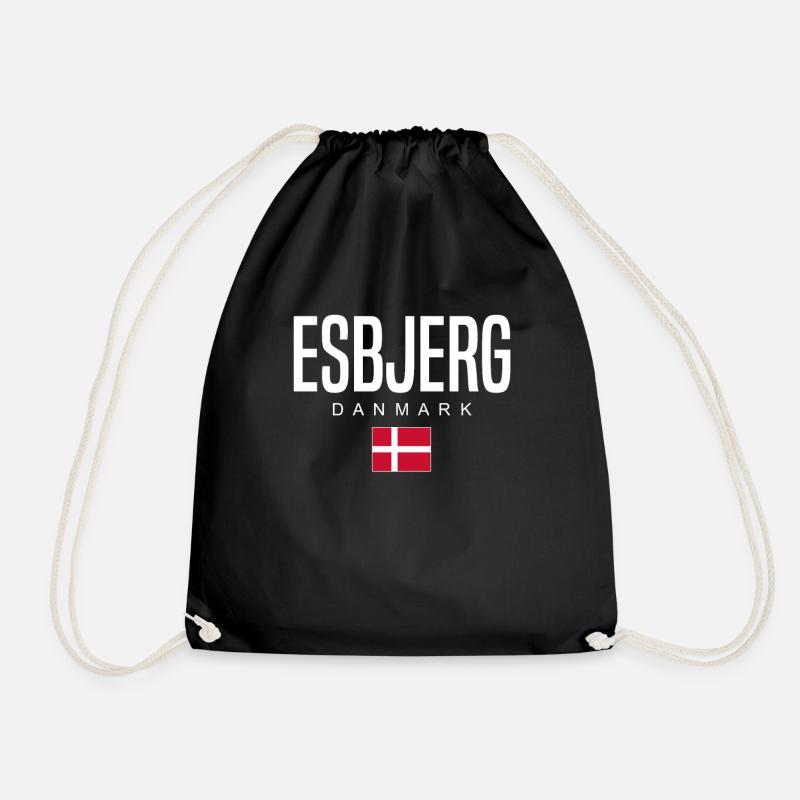 Esbjerg Dänemark - Turnbeutel - Schwarz
