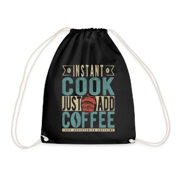 Cuisson instantanée Il suffit d’ajouter du café - Sac de sport léger - noir - Devant