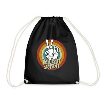 Birthday Decoration Hand 2 Years I'm 2 - Drawstring Bag - black - Front