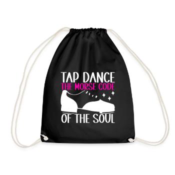 Tap Dance Tap Dancer - Drawstring Bag - black - Front
