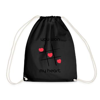 Valentine's Day Couple Romance Favorite Person - Drawstring Bag - black - Front