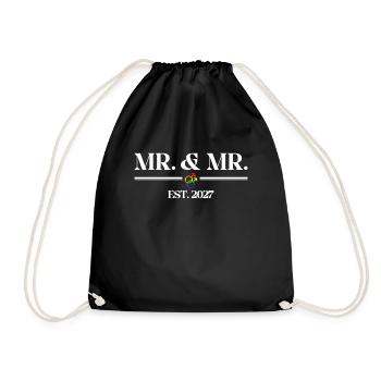 M. et M. Est. 2027 Mariage Mariage Gay - Sac de sport léger - noir - Devant