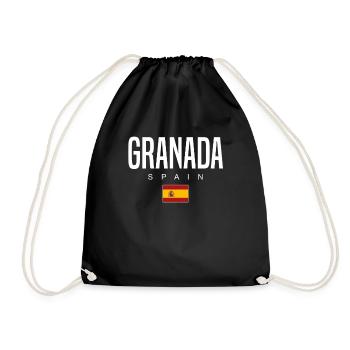 Granada Spain - Drawstring Bag - black - Front