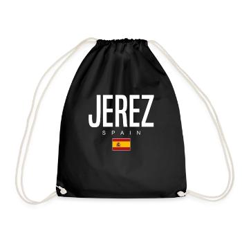 Jerez, Spain - Drawstring Bag - black - Front
